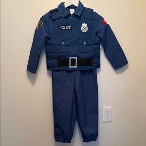 Police costume vest and jumpsuit size 4T